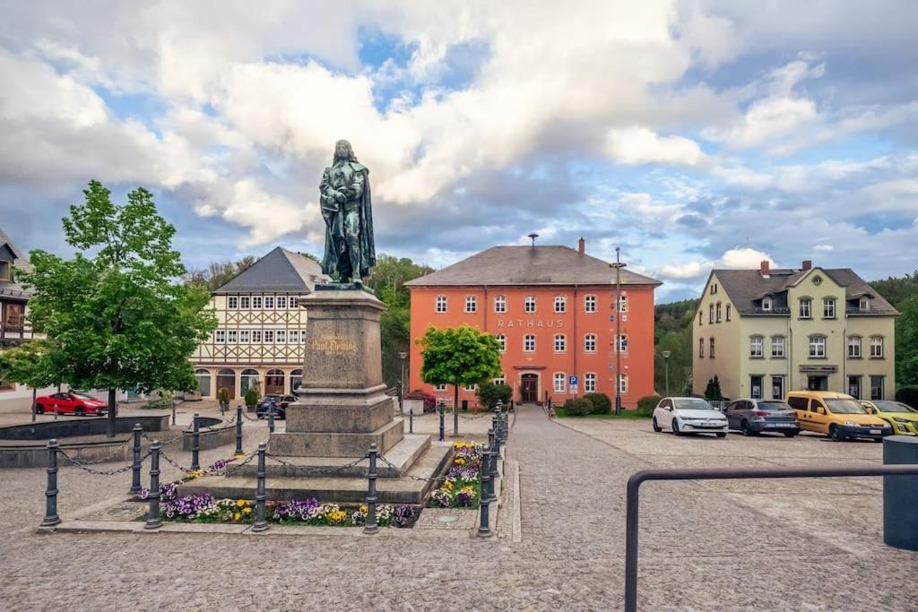 Gartentraum, Feuergrill, Kids-Spielwelt, 4Raeume Hartenstein  Exterior photo