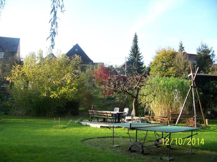 Gartentraum, Feuergrill, Kids-Spielwelt, 4Raeume Hartenstein  Exterior photo
